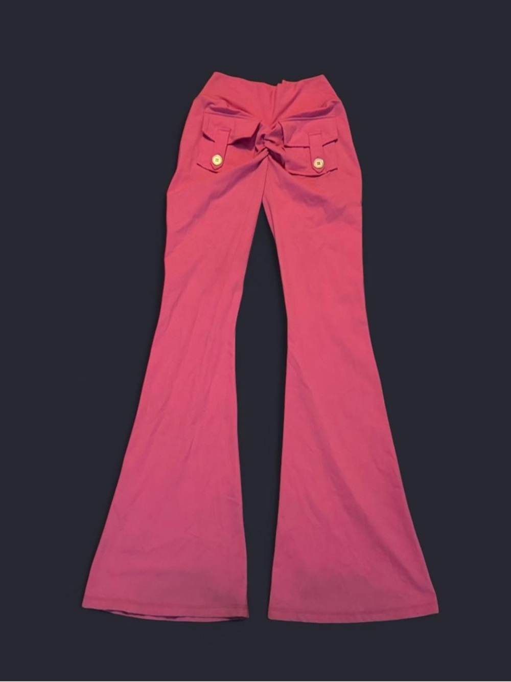 Women's Flared Lounge Pants With Snap Buttons